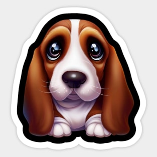 Barktacular Basset Hound Sticker